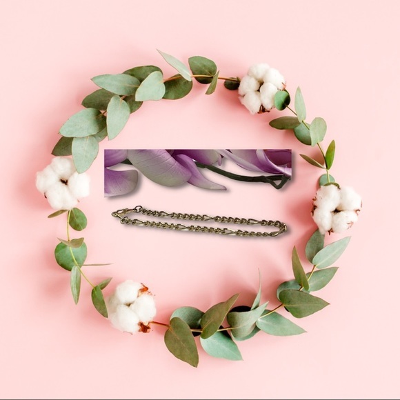 Vintage 14k Gold Plated Chain Bracelet with Long Spacers - 7 1/2 Inches (EUC) - Picture 1 of 3